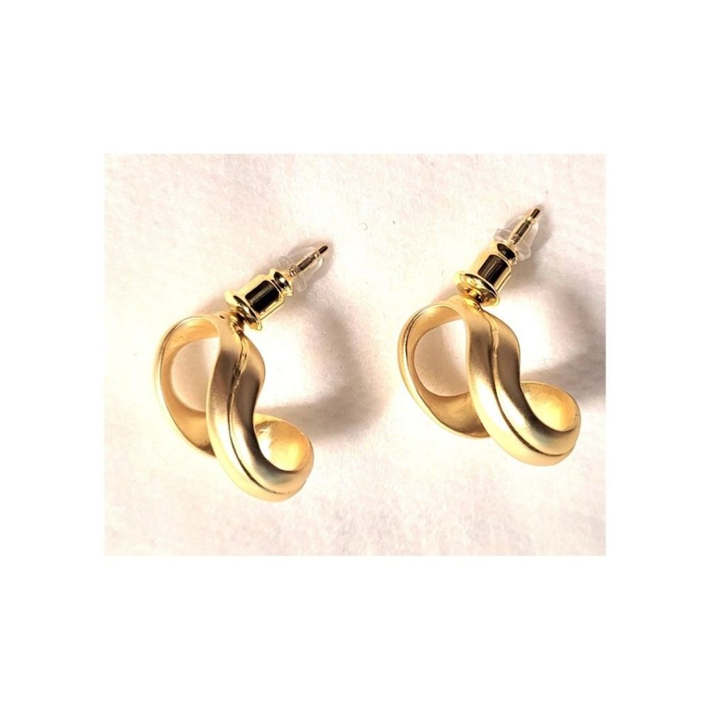 New High Polished Finish Geometric Design Huge Stud Earrings Fabulous Style